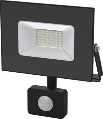 Прожектор GAUSS Elementary 50w 3450lm 6500к 175-265v ip65 черный с датчиком д [628511350]