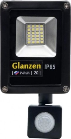 Прожектор GLANZEN FAD-0011-20 SMD IP65 6000K с датчиком движения