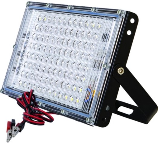 Прожектор GLANZEN FAD-0030-30-12V светодиодный, низковольтный с зажимами "крокодил"