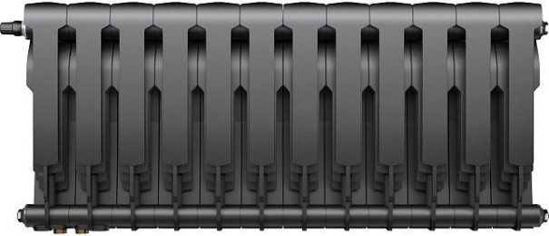 Радиатор ROYAL THERMO Biliner 350 - 12 секции биметалл Noir Sable [НС-1197122]