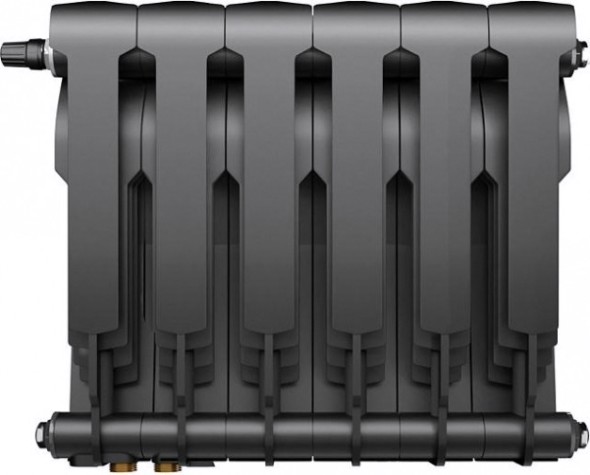 Радиатор ROYAL THERMO Biliner 350 - 6 секции биметалл Noir Sable [НС-1197124]