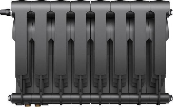 Радиатор ROYAL THERMO Biliner 350 - 8 секции биметалл Noir Sable [НС-1197125]
