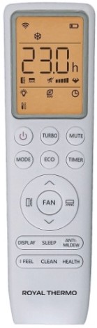 Сплит-система с инверторным управлением ROYAL THERMO Barocco DC RTBI-09HN8/white [НС-1598304]