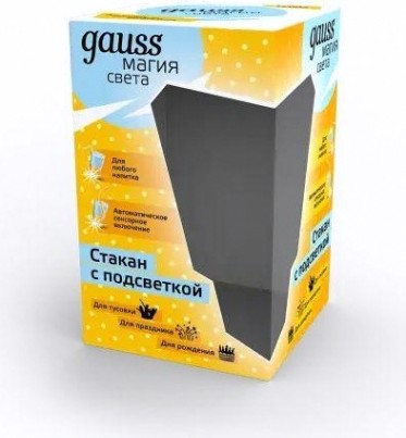 Стакан с подсветкой GAUSS LC002 lcup birthday 3xlr44 led Стакан с подсветкой GAUSS LC002 lcup birthday 3xlr44 led