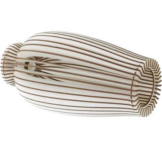 Светильник декоративный GLANZEN ART-0003-60-nude подвесной из дерева vase