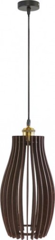 Светильник декоративный GLANZEN ART-0004-60-dark Е27, Темно подвесной из дерева [ART-0004-60-dark]