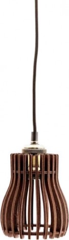 Светильник декоративный GLANZEN ART-0006-60 Е27, коричневый подвесной из дерева baby dark [ART-0006-60]