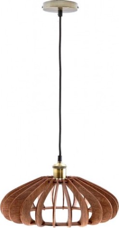 Светильник декоративный GLANZEN ART-0009-60 Е27, коричневый подвесной из дерева mini-pear dark [ART-0009-60]