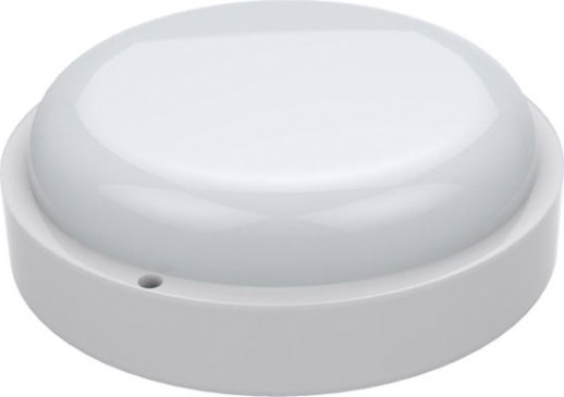 Светильник для ЖКХ светодиодный GAUSS UNIVERSAL круг 12w 980lm 6500k 160-260v ip65 d160*53 белый [126411312-S]