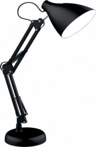 Светильник настольный GAUSS GTL003 60w 220-240v e27 черный струбцина и основание [GT0032]