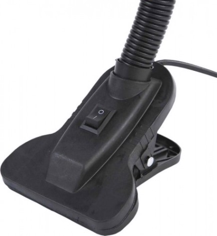 Светильник настольный GLANZEN E27 DL-0001-40-C-black е27 на прищепке черный [DL-0001-40-C-black]