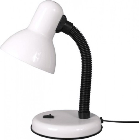 Светильник настольный GLANZEN E27 DL-0001-40-R-white е27 с основанием белый [DL-0001-40-R-white]