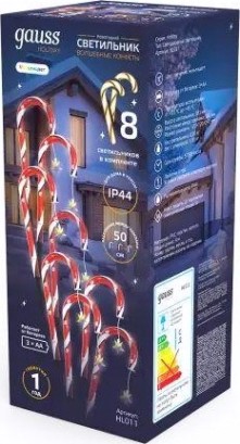 Светильник новогодний GAUSS HL011 holiday " волшебные конфеты", ip44 мультицвет led Светильник новогодний GAUSS HL011 holiday " волшебные конфеты", ip44 мультицвет led