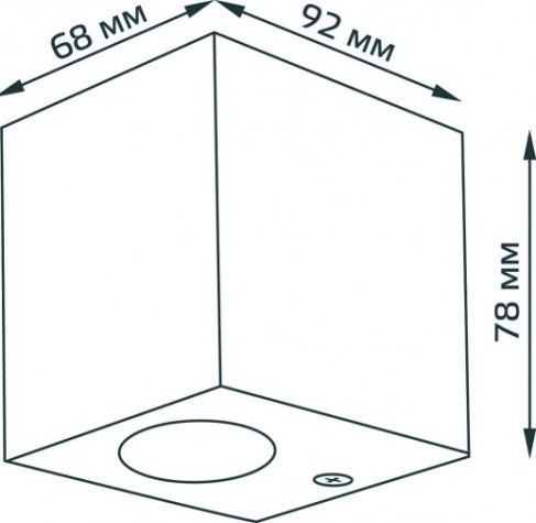 Светильник садово-парковый GAUSS Cube настенный архитектурный, 2xgu10, 67*92*80mm [GD158]