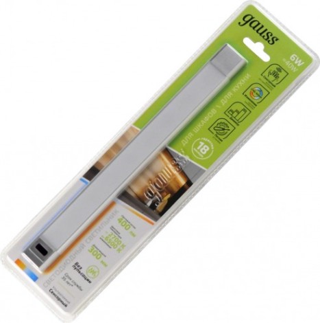 Светильник сенсорный GAUSS B модель 6w 400lm 2700k-6500k 170-260v 300mm диммир [9019531206-T]