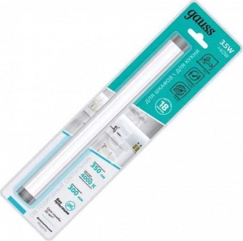 Светильник сенсорный GAUSS G модульный дополнительный 3,5w 350lm 4000k 12v 300mm [9023533235]