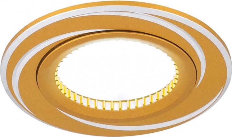 Светильник точечный GAUSS AL015 aluminium круг. золото/хром, gu5.3 Светильник точечный GAUSS AL015 aluminium круг. золото/хром, gu5.3