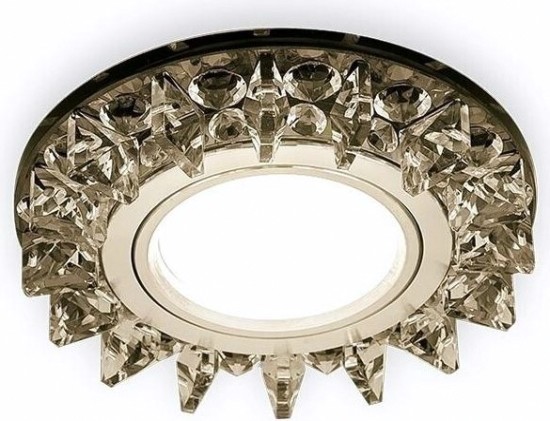 Светильник точечный GAUSS BACKLIGHT BL035 кругл. черный/кристалл/хром, gu5.3, led 2700k [BL035]