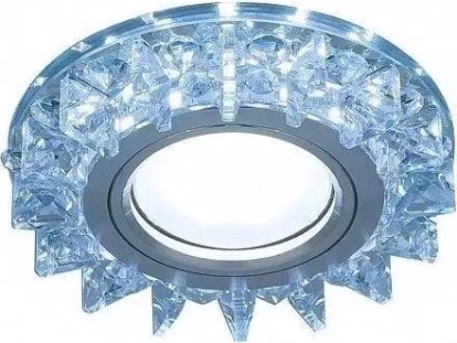 Светильник точечный GAUSS BACKLIGHT BL038 кругл. кристалл/хром, gu5.3, led 4100k [BL038]