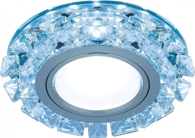 Светильник точечный GAUSS BACKLIGHT BL050 кругл. кристалл/хром, gu5.3, led 4100k [BL050]