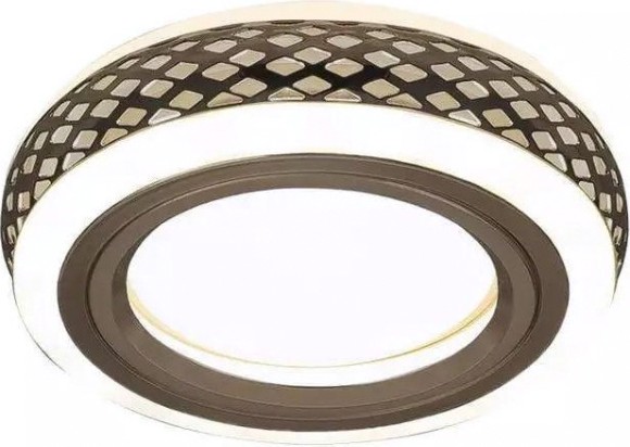 Светильник точечный GAUSS BACKLIGHT кругл. белый/белый, gu5.3, 3w, led 3000k [BL083]