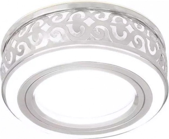 Светильник точечный GAUSS BACKLIGHT кругл. белый/белый, gu5.3, 3w, led 3000k [BL090]