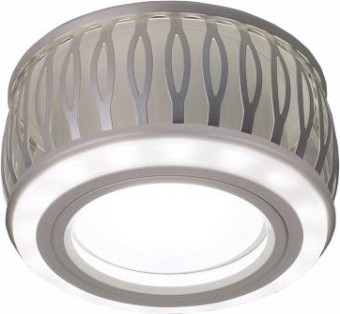 Светильник точечный GAUSS BACKLIGHT кругл. белый/белый, gu5.3, 3w, led 3000k [BL094]