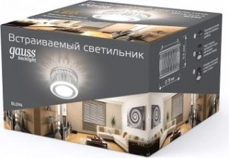 Светильник точечный GAUSS BACKLIGHT кругл. белый/белый, gu5.3, 3w, led 3000k [BL094]