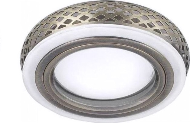 Светильник точечный GAUSS BACKLIGHT кругл. бронза/белый, gu5.3, 3w, led 3000k [BL082]