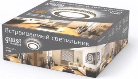 Светильник точечный GAUSS BACKLIGHT кругл. бронза/белый, gu5.3, 3w, led 3000k [BL082]