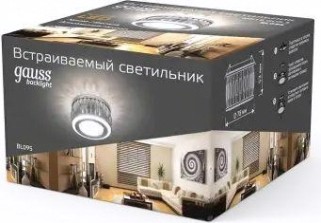 Светильник точечный GAUSS BACKLIGHT кругл. хром/белый, gu5.3, 3w, led 3000k [BL095]