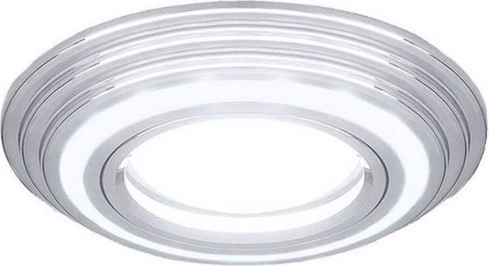 Светильник точечный GAUSS BACKLIGHT кругл. хром. gu5.3, 3w, led 3000k [BL138]