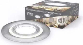 Светильник точечный GAUSS BACKLIGHT кругл. хром. gu5.3, 3w, led 3000k [BL141]