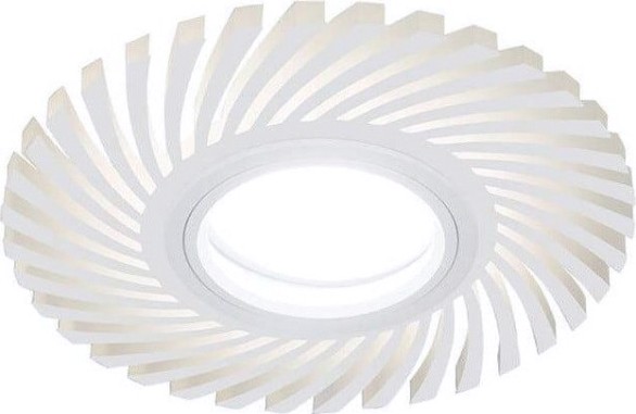 Светильник точечный GAUSS BACKLIGHT кругл./узор. белый, gu5.3, 3w, led 3000k [BL134]