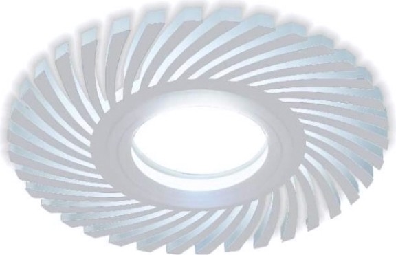 Светильник точечный GAUSS BACKLIGHT кругл./узор. белый, gu5.3, 3w, led 4000k [BL133]