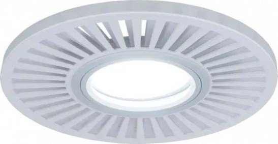 Светильник точечный GAUSS BACKLIGHT кругл./узор. белый, gu5.3, 3w, led 4000k [BL136]