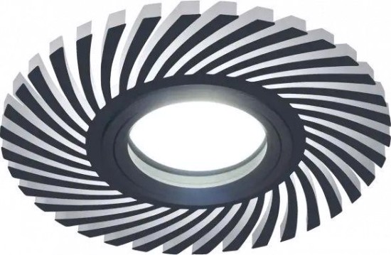 Светильник точечный GAUSS BACKLIGHT кругл./узор. черный, gu5.3, 3w, led 4000k [BL132]