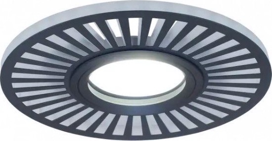 Светильник точечный GAUSS BACKLIGHT кругл./узор. черный, gu5.3, 3w, led 4000k [BL135]