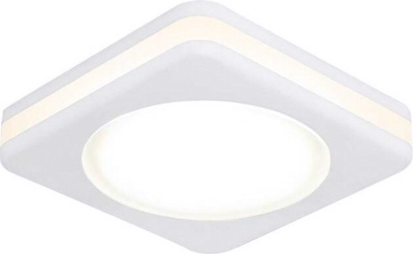 Светильник точечный GAUSS BACKLIGHT квадрат. белый, 5w, led 3000k [BL100]