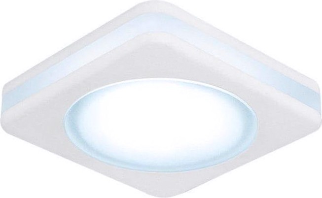 Светильник точечный GAUSS BACKLIGHT квадрат. белый, 8w, led 4000k [BL105]