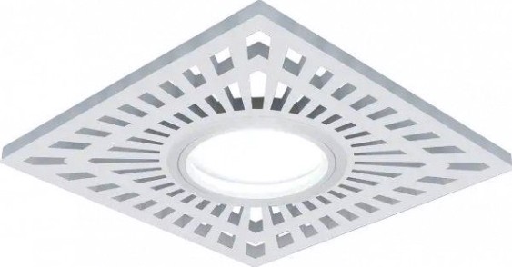 Светильник точечный GAUSS BACKLIGHT квадрат. белый, gu5.3, 3w, led 4000k [BL128]