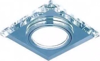 Светильник точечный GAUSS Backlight квадрат. кристалл/хром, gu5.3, led 4100k [BL062]