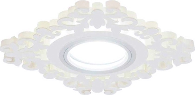 Светильник точечный GAUSS BACKLIGHT квадрат/узор. белый, gu5.3, 3w, led 3000k [BL131]