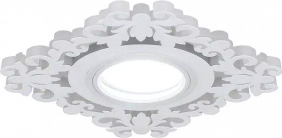 Светильник точечный GAUSS BACKLIGHT квадрат/узор. белый, gu5.3, 3w, led 4000k [BL130]