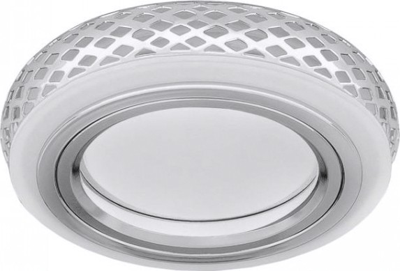 Светильник точечный GAUSS BL085P набор 3w + лампа mr16 6,5w 470lm 3000k gu5.3 led