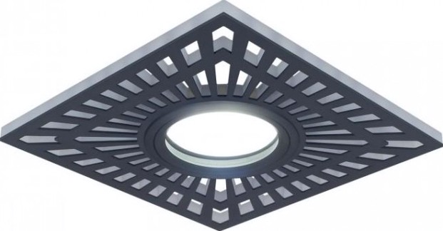 Светильник точечный GAUSS BL126P набор 3w + лампа mr16 6,5w 480lm 4100k gu5.3 led