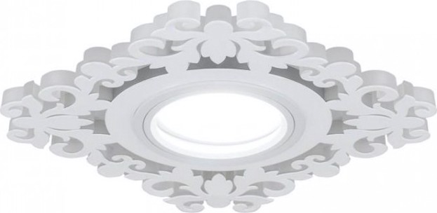 Светильник точечный GAUSS BL130P набор 3w + лампа mr16 6,5w 480lm 4100k gu5.3 led