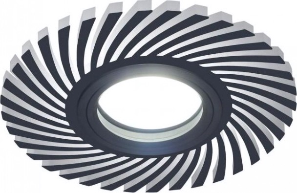 Светильник точечный GAUSS BL132P набор 3w + лампа mr16 6,5w 480lm 4100k gu5.3 led