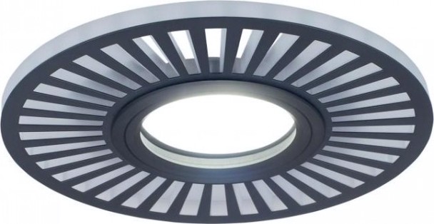 Светильник точечный GAUSS BL135P набор 3w + лампа mr16 6,5w 480lm 4100k gu5.3 led