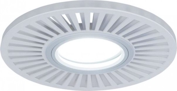 Светильник точечный GAUSS BL136P набор 3w + лампа mr16 6,5w 480lm 4100k gu5.3 led